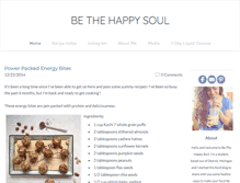 Tablet Screenshot of bethehappysoul.com